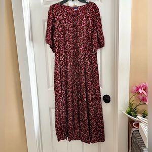 Old Navy Floral Maxi Midi Dress Size M